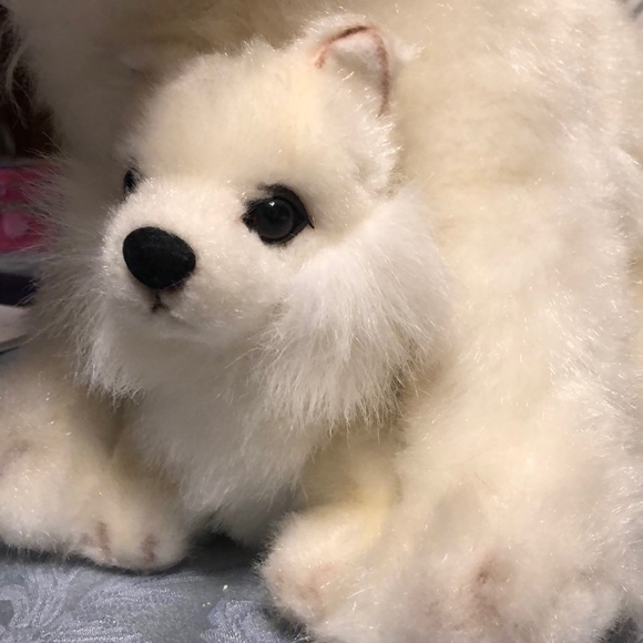 FINE TOY Co.Ltd Dog w/Puppy baby stuffed Animal 22 - Picture 3 of 5